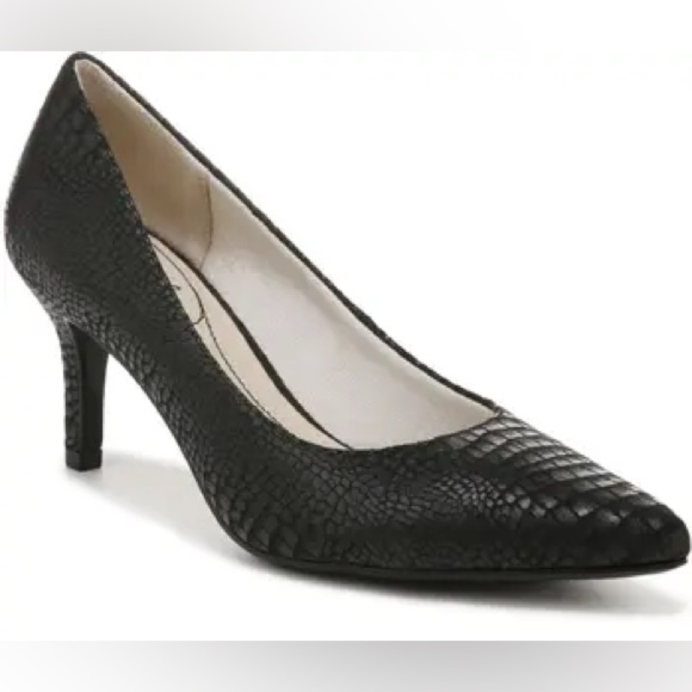 Lifestride Simply Comfort ‘Sevyn’ Women’s Black Pump Amazing Texture Size 11